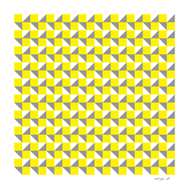 Yellow Grey and White Geometric Pattern