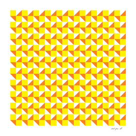 Yellow Orange and White Geometric Pattern
