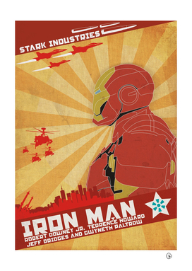 Poster Iron Man Constructivism
