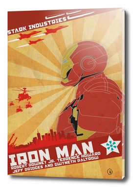 Poster Iron Man Constructivism