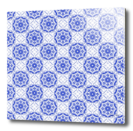 baroque blu e pattern