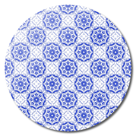 baroque blu e pattern