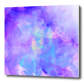 Watercolor abstract colorful digital painting