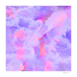 Watercolor abstract colorful digital painting