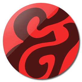 Abstract Ampersand Red
