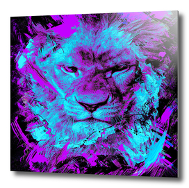 Lion face abstraction