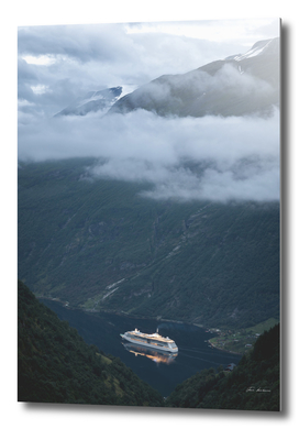 Cruise Boat in the Fjord