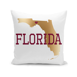 Florida Gold and Garnet With Capital