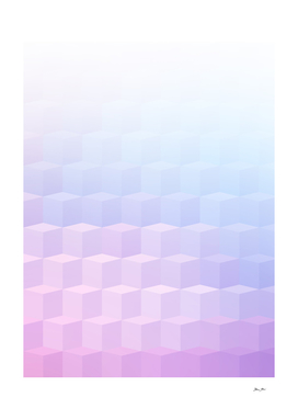 Pastel Cube Pattern Ombre 1.