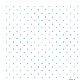 Small Aqua Polka Dots Pattern