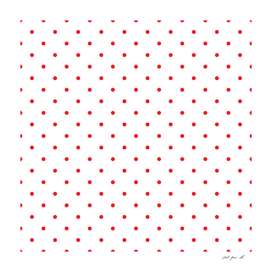 Small Red Polka Dots Pattern