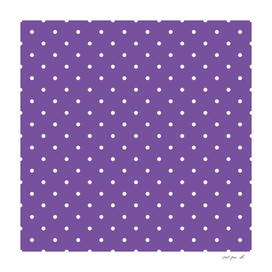 Small White Polka Dots with Purple Background
