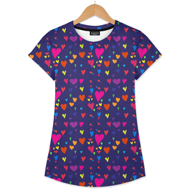 Imperfect Hearts Pattern - Original/Navy Curioos Edition
