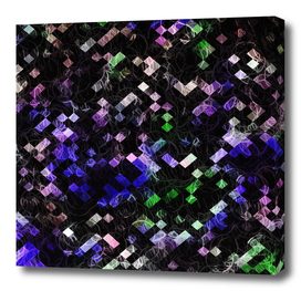 geometric square pixel pattern abstract in purple pink