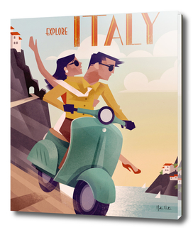 Italy Vintage Travel Poster