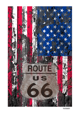 US Flag Route 66