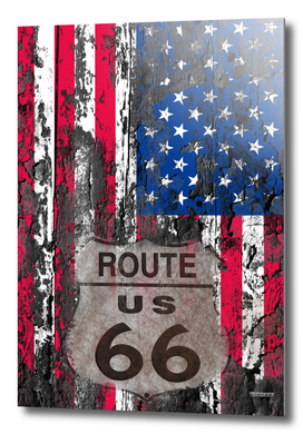 US Flag Route 66