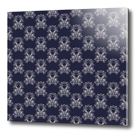 Baroque style navy pattern