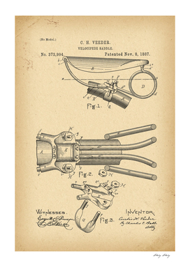 1887 Patent Velocipede saddle