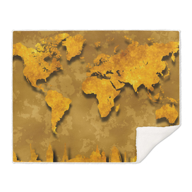 gold world map