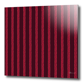 Strawberry Stripes Pattern - StripesV/BURGUNDY