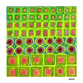 Connected filled Squares Fields