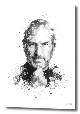 Steve Jobs splatter painting