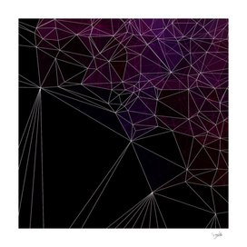 Polygonal purple and black