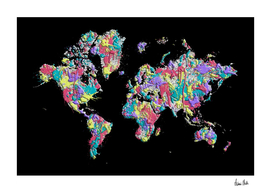 POP ART World Map | Splashes