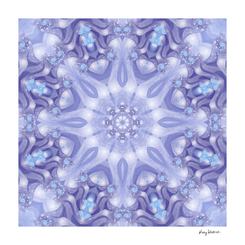 Light Blue and Lavender Mandala