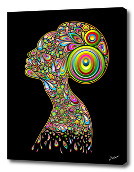 Woman Abstract Psychedelic Portrait