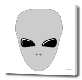 Extraterrestrial alien face or head