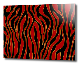 Zebra Red and Gold