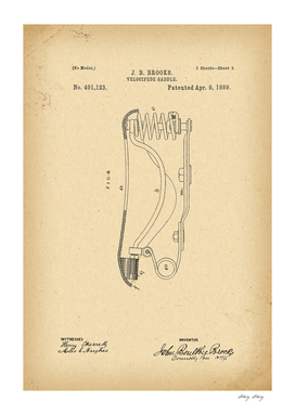 1889 Patent Bicycle saddle