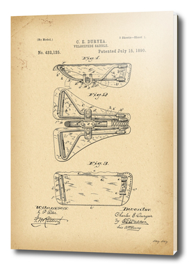 1890  Patent Bicycle saddle