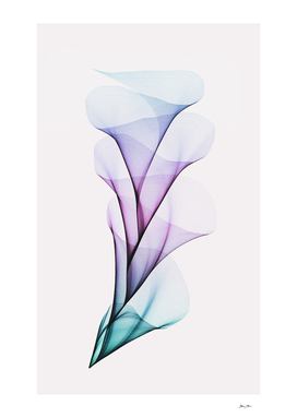 Fluid Flower Bouquet - Aqua, Violet and Blue