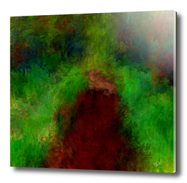 Wooded path abstract