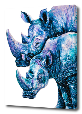 Rhinoceros Couple