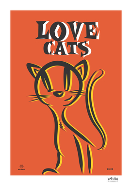 LOVE CATS orange