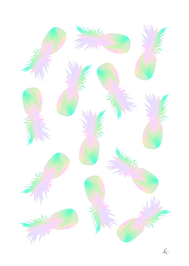 Pineapples Iridescent Holographic