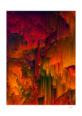 Toxic Rain - Pixel Abstract