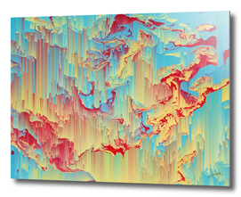 Vivid Storm - Abstract Pixel Art