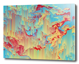 Vivid Storm - Abstract Pixel Art