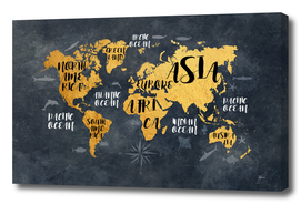 world map text
