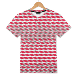 Strawberry Stripes Pattern - FullH/WHITE