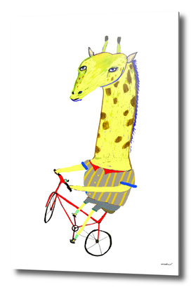 Giraffe Biker