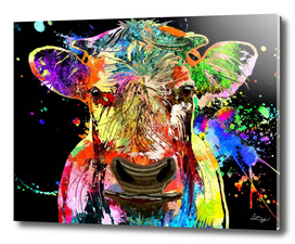 Cow Portrait Grunge