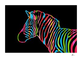 Zebra | Dark | Pop Art