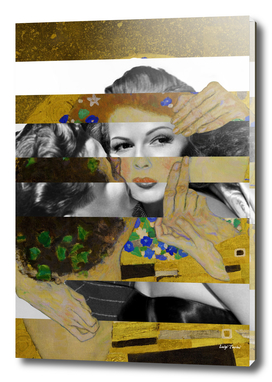 Klimt's The Kiss & Rita Hayworth with Glenn Ford