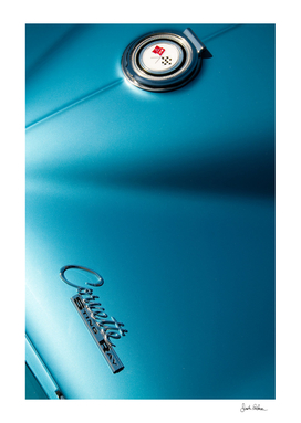 Blue Corvette Sting Ray Details
